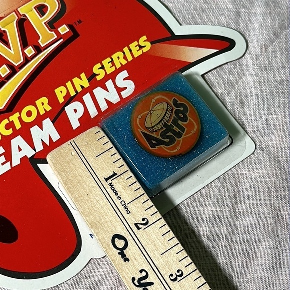 Houston Astros lapel pin Vintage 1990 MVP collector series team pins ACE Novelty - Picture 7 of 12